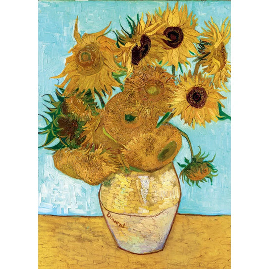 Clementoni 1000-piece jigsaw puzzle, Van Gogh Sunflowers