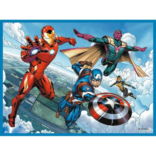 Marvel Avengers 2 in 1 Puzzle “Heroes in Action” - 30+48 Pieces