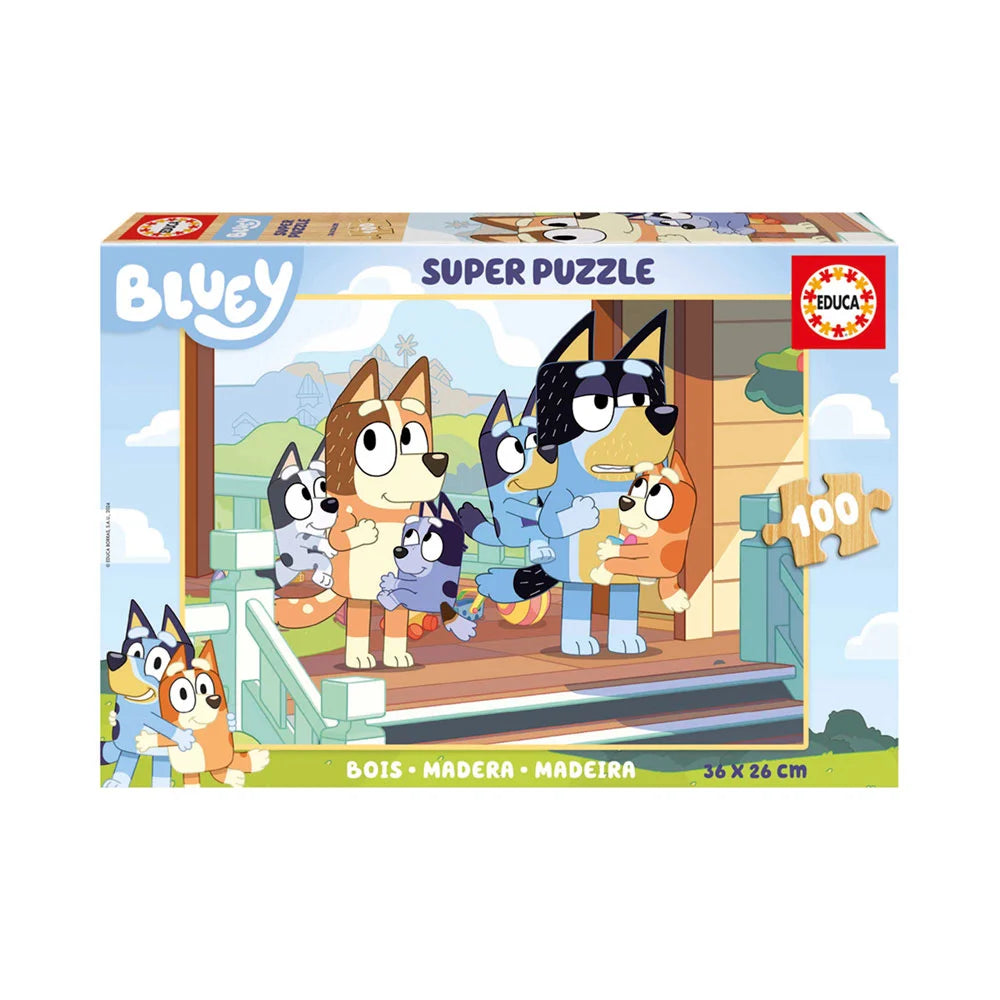 Bluey Wooden Puzzle – Educa - 100 Pieces