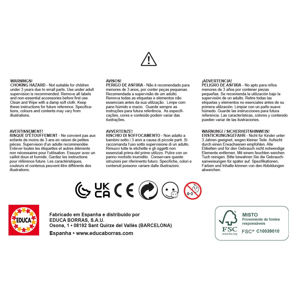 Bluey 2 in 1 Wooden Puzzle – Educa - 2x50 Pieces