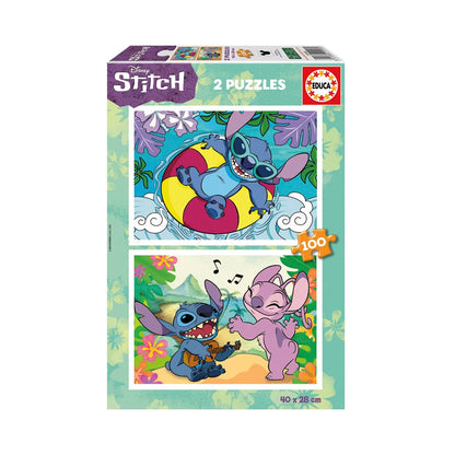 Disney Stitch 2 in 1 Puzzle – Educa - 2x100 Pieces