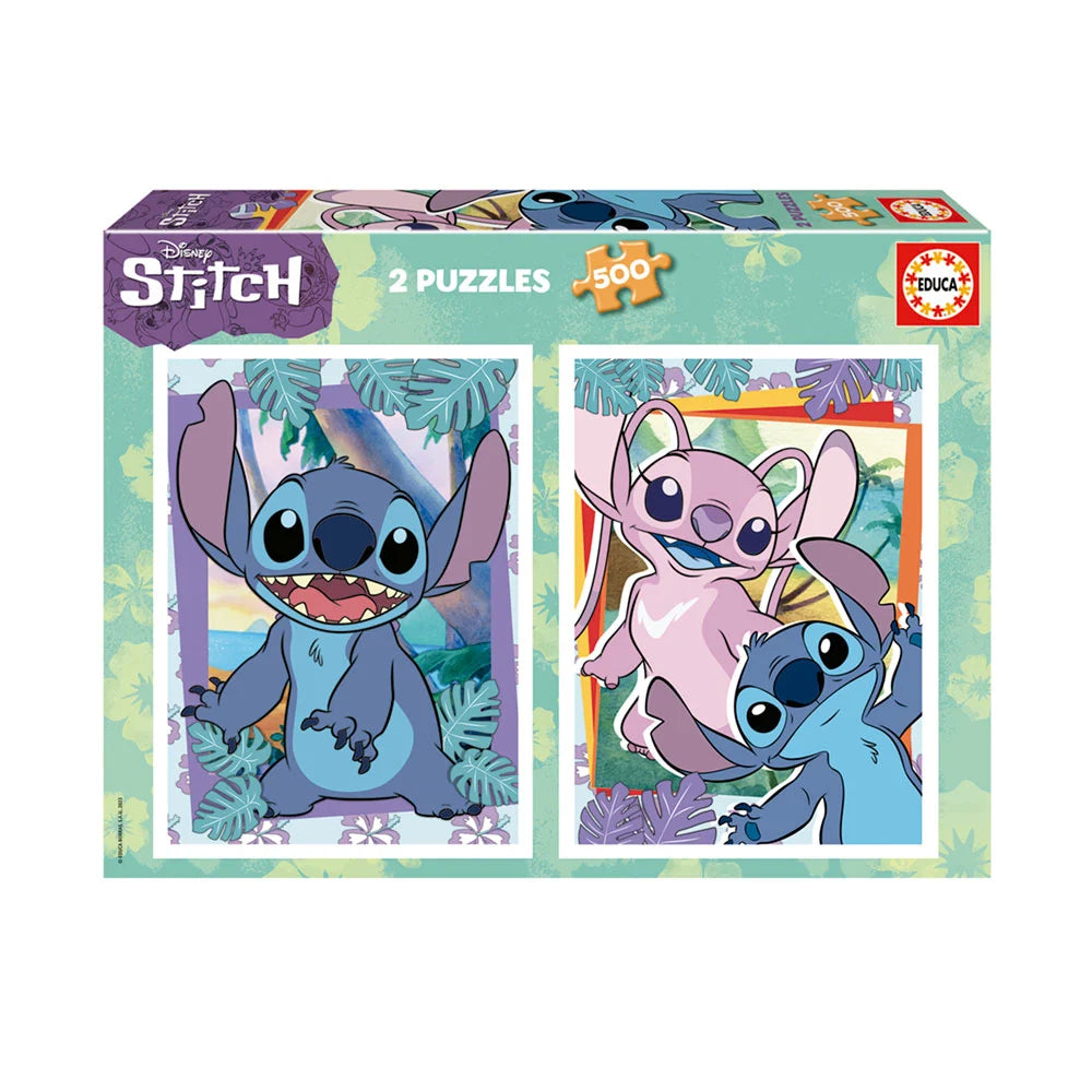 Disney Stitch 2 in 1 Puzzle – Educa - 2x500 Pieces