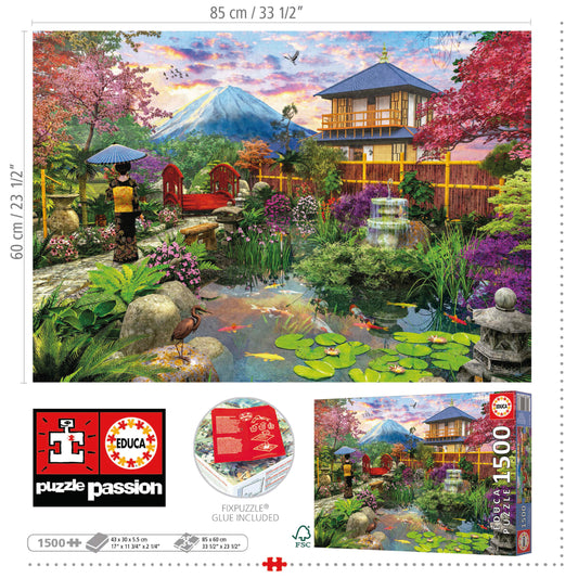 Educational Jigsaw Puzzle Japanese Garden 1500 Pieces