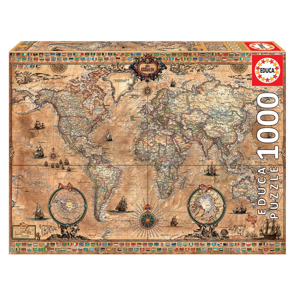 Puzzle Ancient World Map – Educa - 1000 pieces