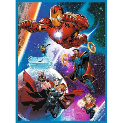 Marvel Avengers 2 in 1 Puzzle “Heroes in Action” - 30+48 Pieces
