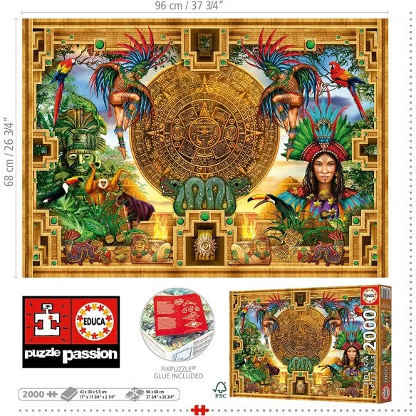 Aztec Civilization Puzzle – Educa - 2000 pieces